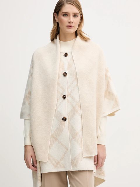 Barbour kardigan z dodatkiem wełny Vienna damski kolor beżowy LKN1734 - zdjęcie produktu nr 1