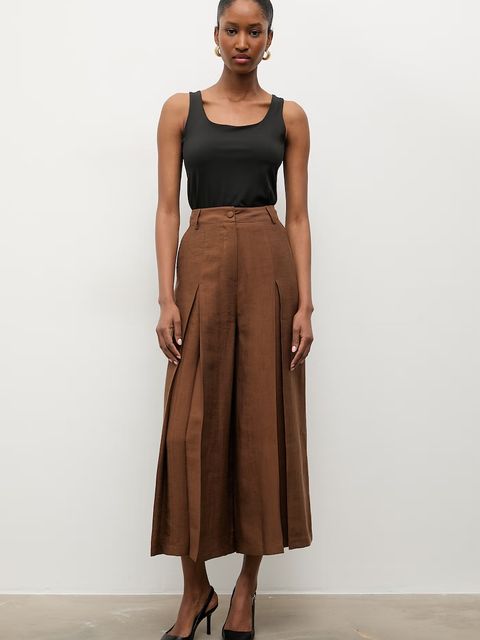 Answear.LAB spodnie culottes damskie z lyocellem - zdjęcie produktu nr 1
