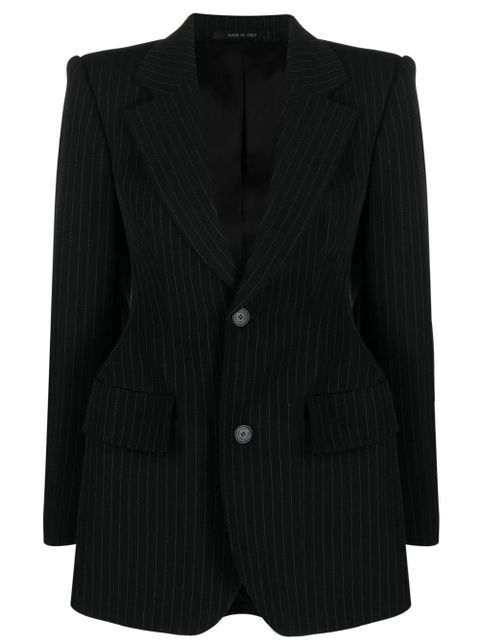 Balenciaga Hourglass pinstripe single-breasted blazer - Black - zdjęcie produktu nr 1