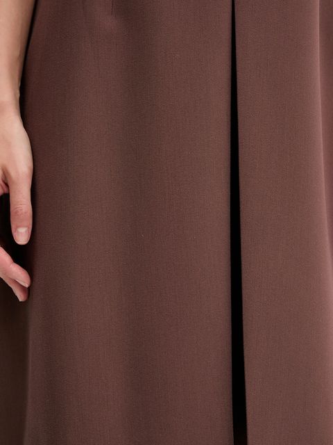 HUGO sukienka kolor brązowy mini prosta 50542643