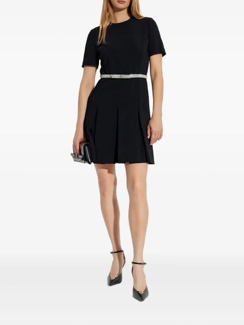 Versace crystal-embellished belt dress - Black
