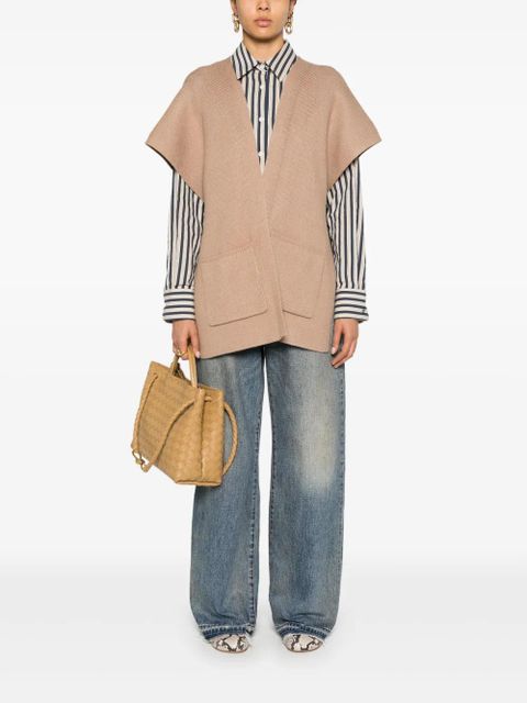 TWINSET logo-embroidered poncho - Neutrals - zdjęcie produktu nr 2