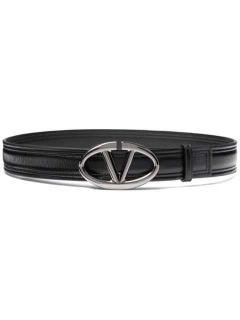 Valentino Garavani 30mm VLogo The Bold Edition belt - Black