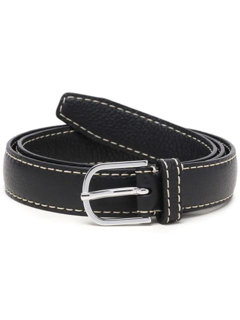 TOTEME stitch-detail leather belt - Black - zdjęcie produktu nr 1