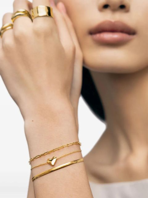 Monica Vinader Heart Chain bracelet - Gold