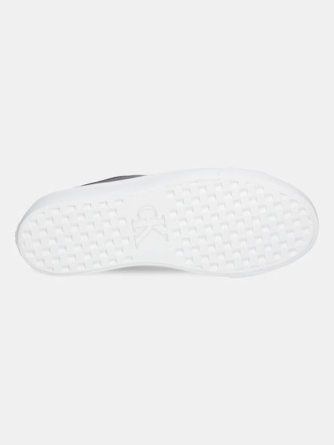 Calvin Klein sneakersy VULC FLATF LACE UP LTH CK damskie kolor brązowy YW0YW01932