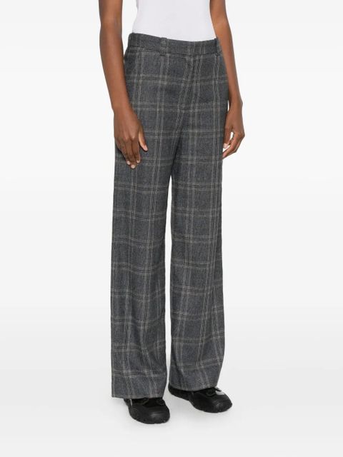 Maje checked tailored trousers - Grey