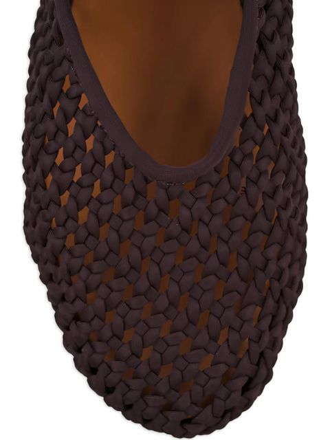 NAGHEDI Sydney buckle ballet flats - Brown