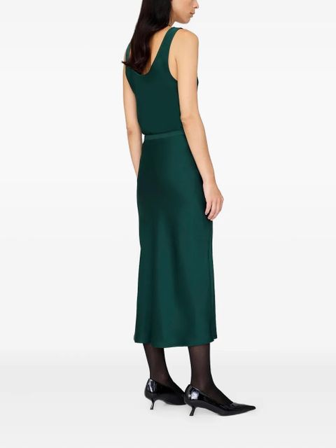 ANINE BING Bar silk skirt - Green