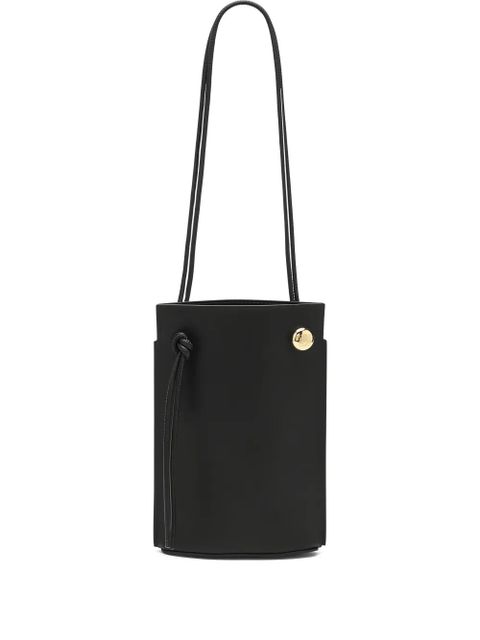 LOEWE Pebble Dice knotted leather bucket bag - Black - zdjęcie produktu nr 1