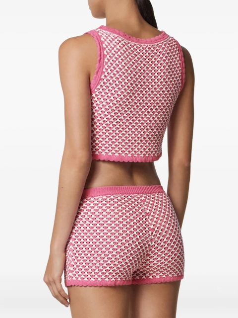 Versace crochet knit top - Pink