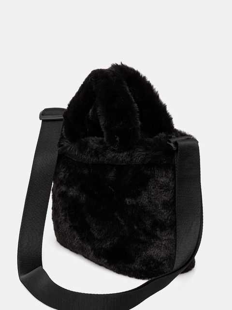 Puma torebka Up Faux Fur Mini kolor czarny 91713