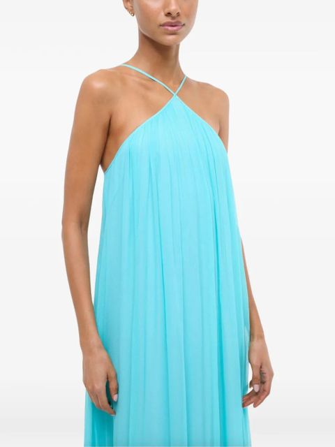 STAUD Dasha halterneck maxi dress - Blue