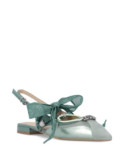PINKO bow-embellished ballet flats - Green - zdjęcie produktu nr 2