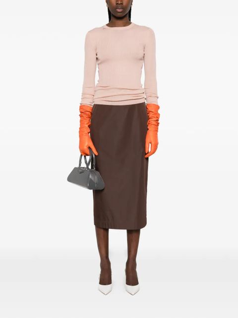 Prada brooch long-sleeve top - Pink - zdjęcie produktu nr 2