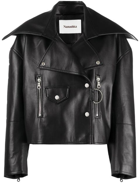Nanushka Ado biker jacket - Black - zdjęcie produktu nr 1