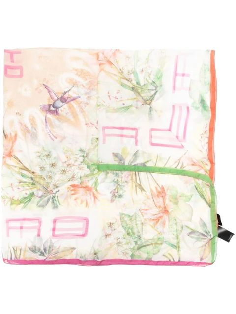 ETRO floral-print scarf - Orange - zdjęcie produktu nr 1