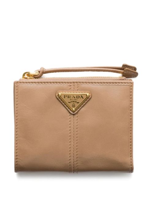 Prada small leather wallet - Neutrals - zdjęcie produktu nr 1