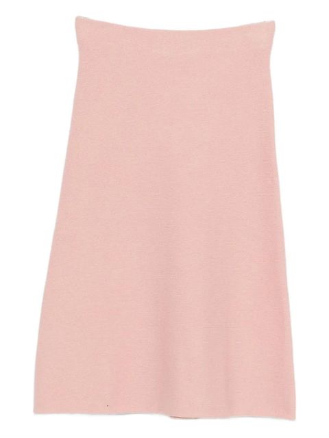Jil Sander wool A-line skirt - Pink