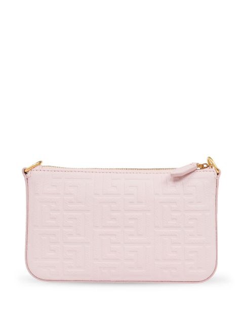 Balmain 1945 PB Labyrinth monogram mini bag - Pink