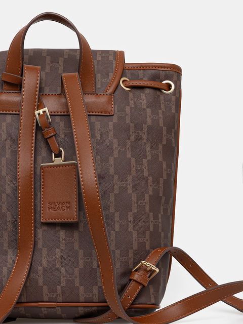Silvian Heach plecak WELME damski kolor brązowy duży RCA25012ZA - zdjęcie produktu nr 2