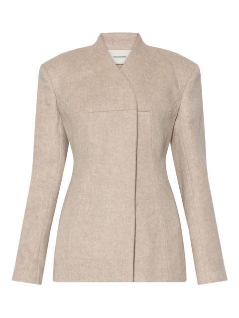 ENTIRE STUDIOS V-neck blazer - Neutrals - zdjęcie produktu nr 1