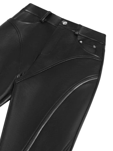 Manière De Voir zip biker trousers - Black