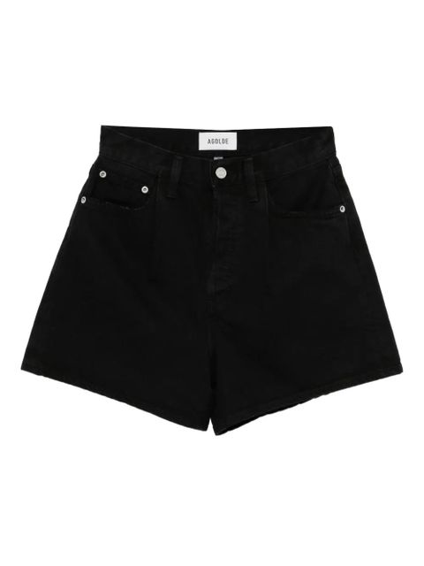 AGOLDE Rhoda cotton shorts - Holt holt (flat marbled blk) - zdjęcie produktu nr 1