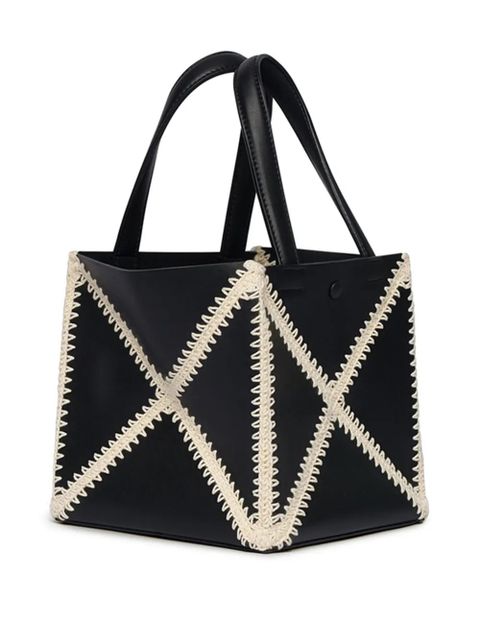 Nanushka small The Origami tote bag - Black - zdjęcie produktu nr 2