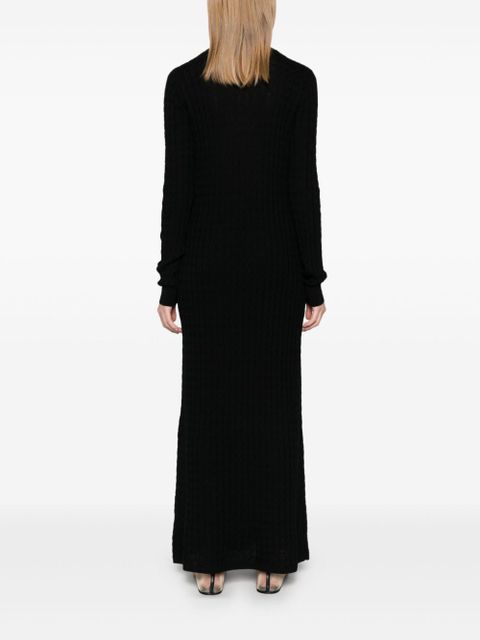 TOTEME cable-knit maxi dress - Black