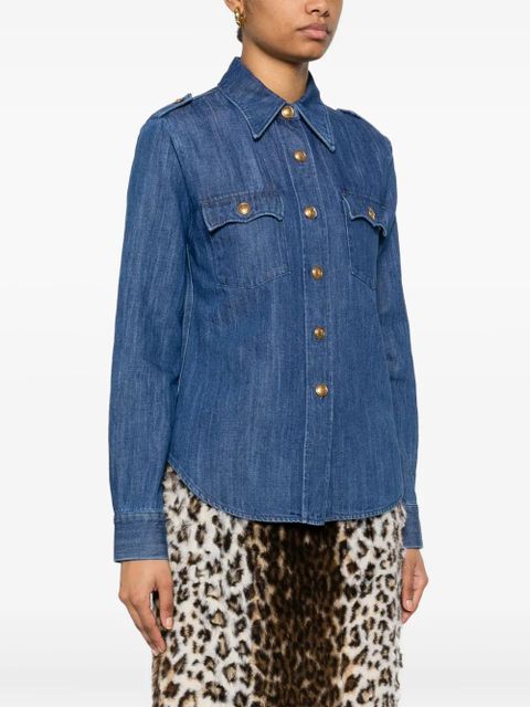 Valentino Garavani long-sleeve denim shirt - Blue
