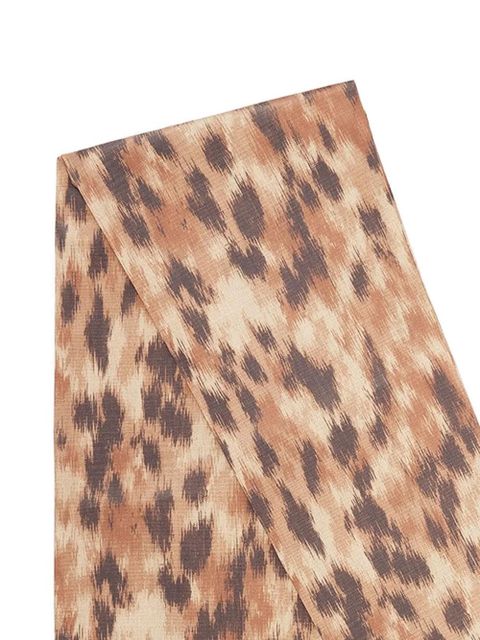 GANNI animal-print scarf - Neutrals - zdjęcie produktu nr 2