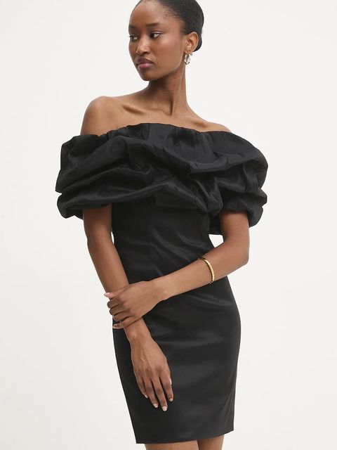 Answear.LAB sukienka kolor czarny mini dopasowana - zdjęcie produktu nr 1