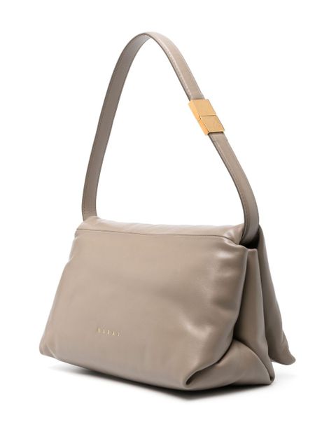 Marni medium Prisma leather crossbody bag - Neutrals