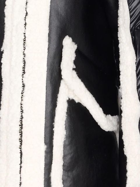 Essentiel Antwerp faux-shearling panelled jacket - Black