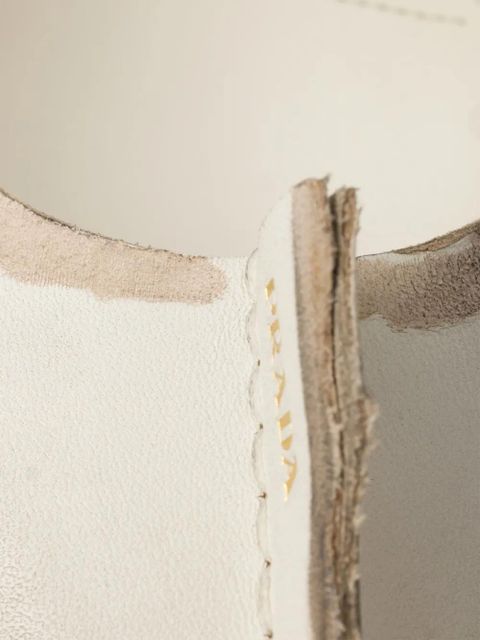 Prada 85mm Antiqued leather pumps - Neutrals