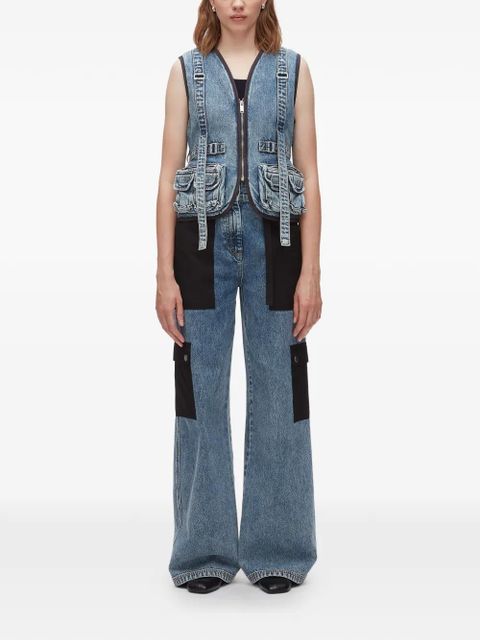 3.1 Phillip Lim front-pocket denim vest - Blue