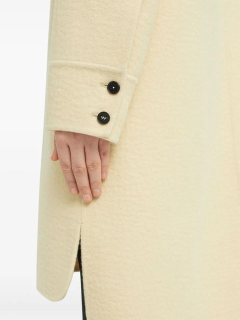 Jil Sander single-breasted virgin wool coat - Neutrals