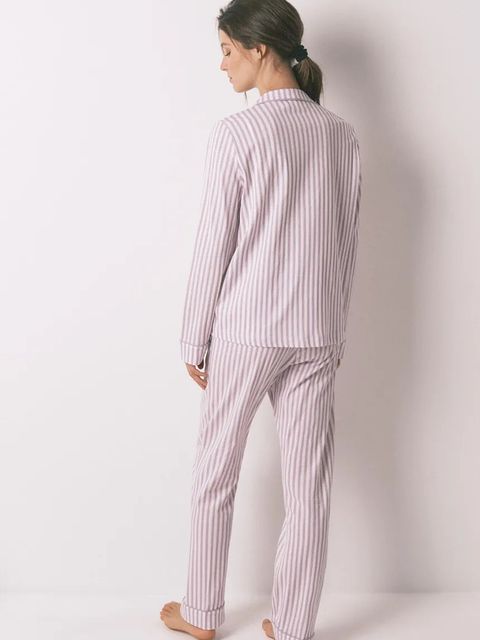 women'secret piżama bawełniana damska kolor fioletowy bawełniana 4852095