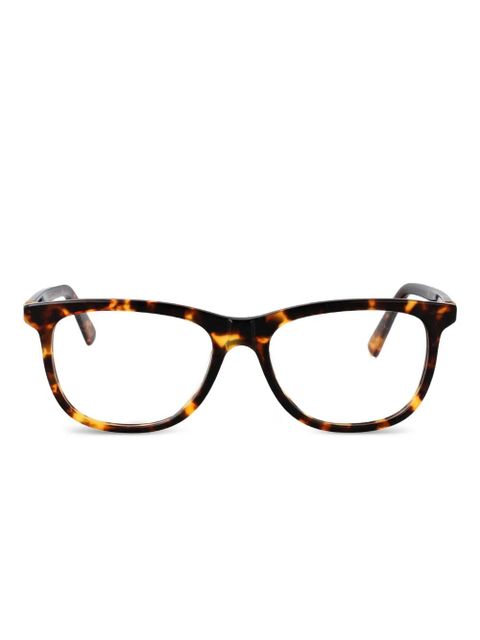 Miu Miu Eyewear tortoiseshell round-frame glasses - Brown - zdjęcie produktu nr 1