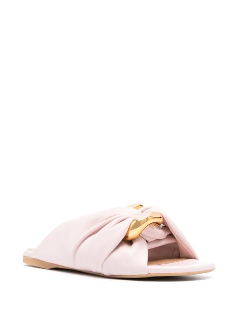 JW Anderson Corner leather sandals - Pink - zdjęcie produktu nr 2
