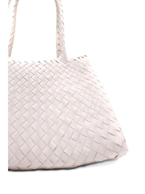 DRAGON DIFFUSION big Santa Croce woven tote bag - Neutrals
