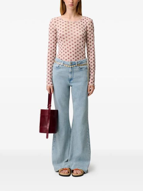 Claudie Pierlot pocket flared jeans - Blue - zdjęcie produktu nr 2