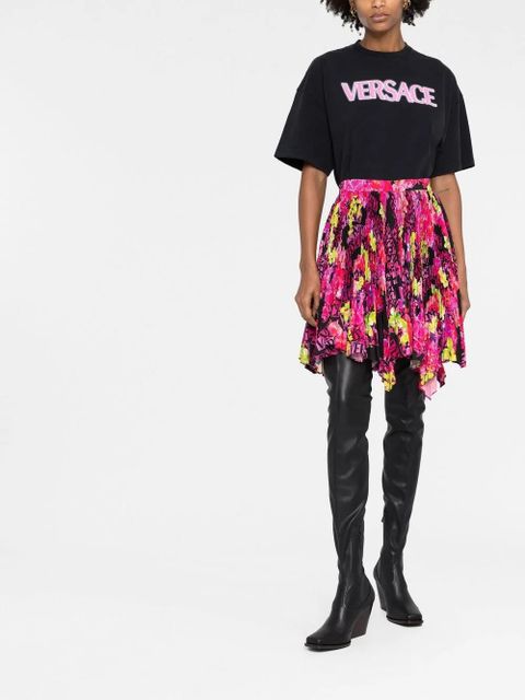 Versace logo-print cotton T-shirt - Black - zdjęcie produktu nr 2