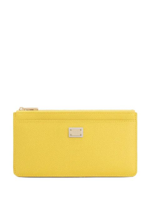Dolce & Gabbana Dauphine leather wallet - Yellow - zdjęcie produktu nr 1