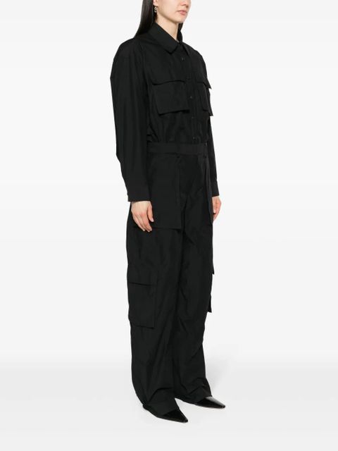 Alexander Wang button-up ripstop cargo jumpsuit - Black