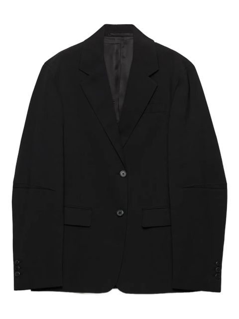Prada notch-lapel wool blazer - Black - zdjęcie produktu nr 1