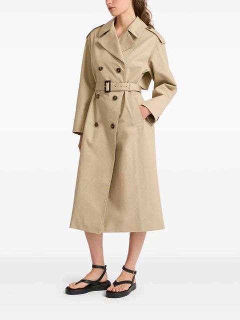 Yves Salomon cotton gabardine trench coat - Neutrals