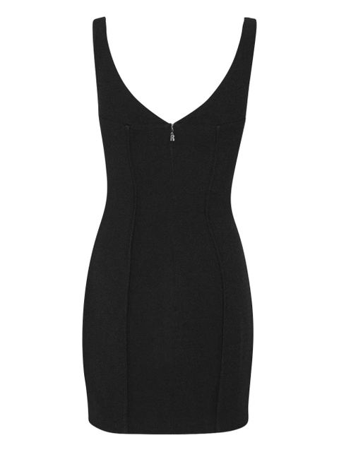 ROTATE BIRGER CHRISTENSEN rose-buttoned mini dress - Black