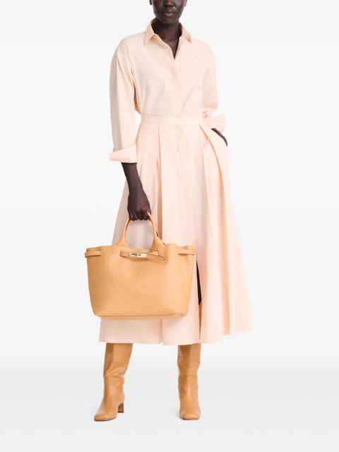 Longchamp Le Roseau L leather tote bag - Brown - zdjęcie produktu nr 2